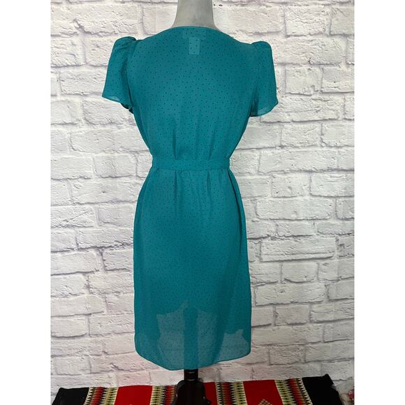 Adorable Twee 70's Semi-Sheer Belted Midi Dress - Picture 4 of 7
